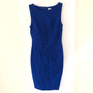 Cache Women’s Royal Blue Sheath Dress Size 6 Sleeveless Party Cocktail Work